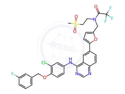Chemical structure of N-Trifluoroacetyl Lapatinib