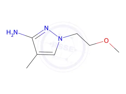 Chemical structure of 1-(2-methoxyethyl)-4-methyl-1h-pyraZol-3-amine