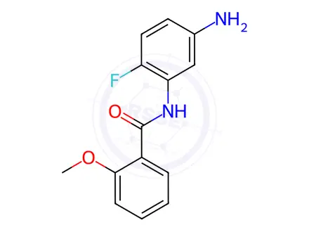 Chemical structure of N-(5-Amino-2-fluorophenyl)-2-methoxybenzamide