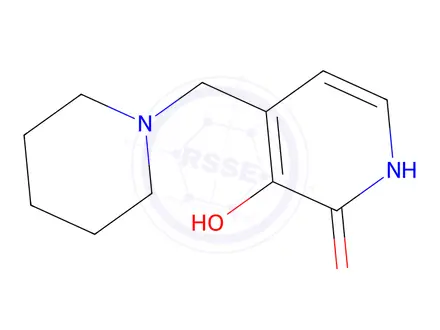 Chemical structure of 3-hydroxy-4-(piperidin-1-ylmethyl)-1,2-dihydropyridin-2-one