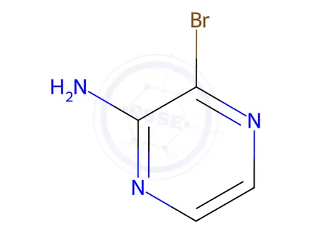 Chemical structure of 3-Bromo-2-pyrazinamine