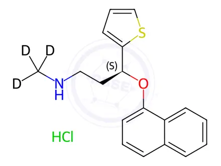 Chemical structure of Duloxetine D3 Hydrochloride