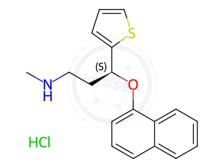 Chemical structure of Duloxetine hydrochloride