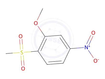 Chemical structure of 1-Methanesulfonyl-2-methoxy-4-nitrobenzene
