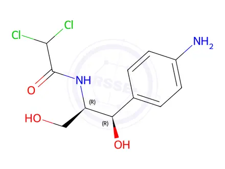Chemical structure of N-((1R,2R)-1-(4-Aminophenyl)-1,3-dihydroxypropan-2-yl)-2,2-dichloroacetamide
