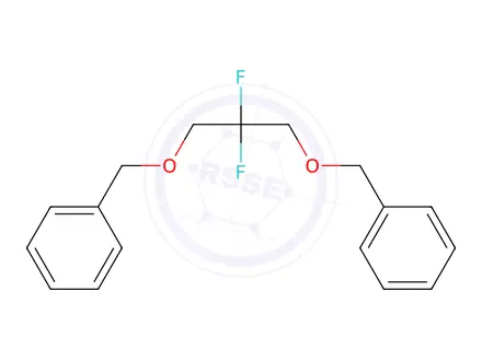 Chemical structure of (((2,2-Difluoropropane-1,3-diyl)bis(oxy))bis(methylene))dibenzene