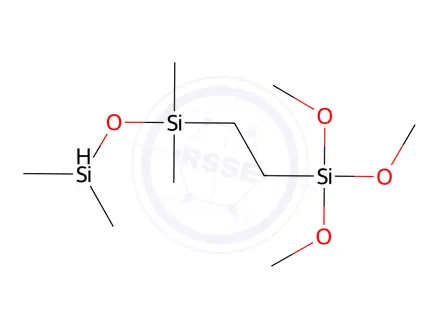 Chemical structure of 1,1,3,3-Tetramethyl-1-[2'-(Trimethoxysilyl)Ethyl]-Disiloxane