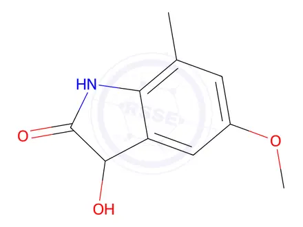 Chemical structure of 3-Hydroxy-5-methoxy-7-methyl-2,3-dihydro-1h-indol-2-one