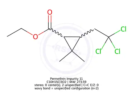 Chemical structure of Permethrin Impurity 11