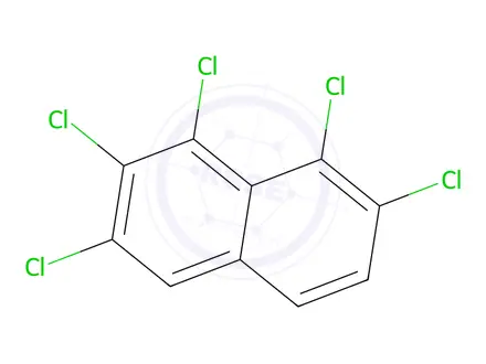 Chemical structure of 1,2,3,7,8-Pentachloronaphthalene