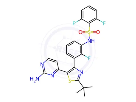 Chemical structure of Dabrafenib