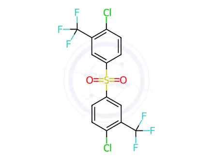 Chemical structure of Bis(4-chloro-a,a,a-trifluoro-m-tolyl)sulfone