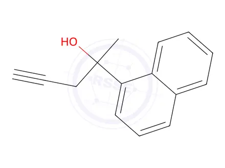 Chemical structure of 2-(1-Naphthyl)-4-pentyn-2-ol