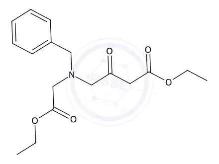 Chemical structure of Ethyl 4-(benzyl(2-ethoxy-2-oxoethyl)amino)-3-oxobutanoate