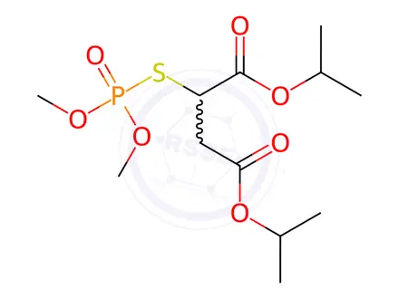 Chemical structure of Thiophosphoric acid S-[1,2-bis(isopropoxycarbonyl)ethyl]O,O-dimethyl ester