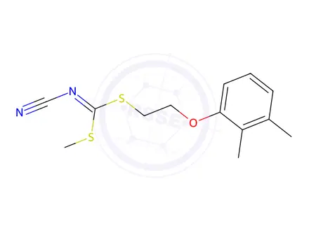 Chemical structure of [2-(2,3-Dimethylphenoxy)ethyl]methyl-cyanocarbonimidodithioate