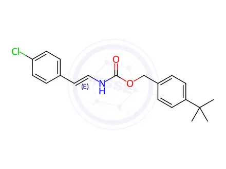 Chemical structure of (4-tert-Butylphenyl)methyl N-[(E)-2-(4-chlorophenyl)ethenyl]carbamate