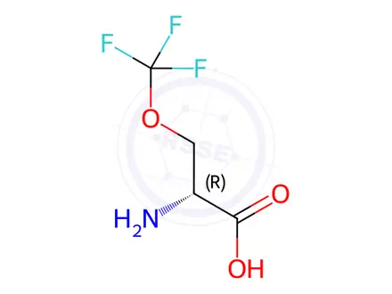 Chemical structure of o-(Trifluoromethyl)-d-serine