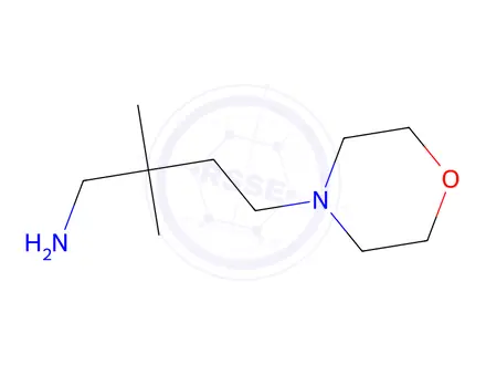Chemical structure of 2,2-Dimethyl-4-morpholinobutan-1-amine