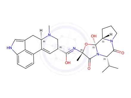 Chemical structure of ERGOVALINE TARTRATE