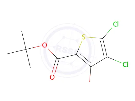 Chemical structure of tert-Butyl 4,5-dichloro-3-hydroxythiophene-2-carboxylate