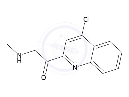 Chemical structure of 1-(4-Chloroquinolin-2-yl)-2-(methylamino)ethanone
