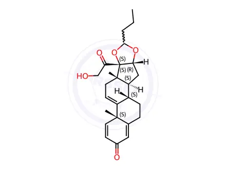 Chemical structure of Budesonide EP Impurity H