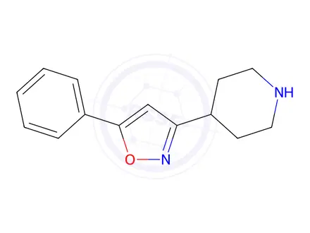 Chemical structure of 4-(5-Phenyl-3-isoxazolyl)piperidine