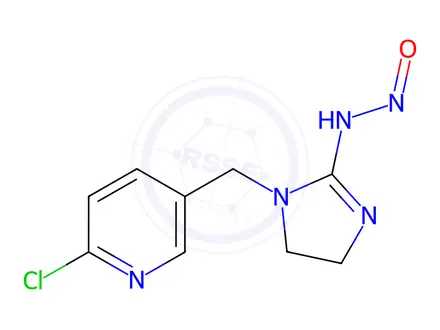 Chemical structure of Imidacloprid Impurity 37 (N-Nitroso Imidacloprid Impurity 33 Monomer)