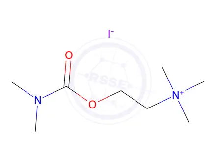 Chemical structure of Carbamic acid, dimethyl-, ester with choline iodide
