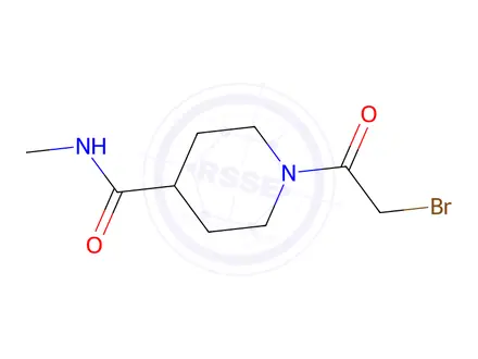 Chemical structure of 1-(2-Bromoacetyl)-N-methylpiperidine-4-carboxamide
