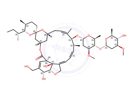 Chemical structure of 4a-Hydroxy Ivermectin
