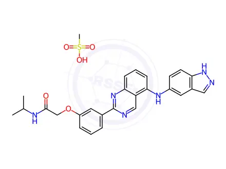 Chemical structure of Belumosudil Mesylate