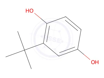 Chemical structure of tert.-Butylhydroquinone(TBHQ)