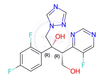 Chemical structure of Voriconazole Impurity 192