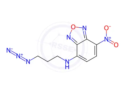 Chemical structure of N-(3-azidopropyl)-7-nitrobenzo[c][1,2,5]oxadiazol-4-amine
