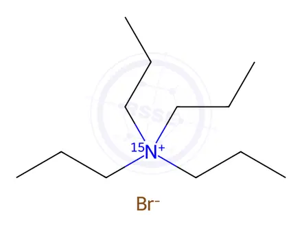 Chemical structure of Tetra-n-propylammonium-N15 Bromide