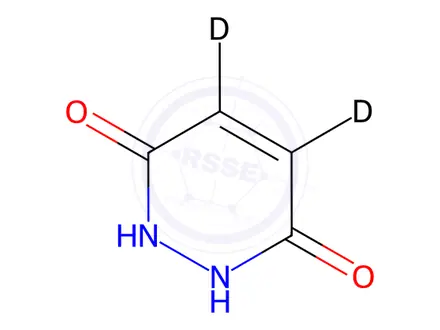 Chemical structure of Maleic-2,3-d2 Hydrazide