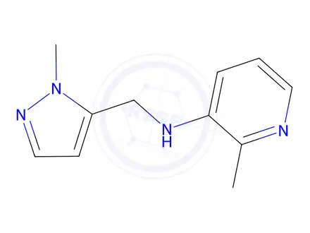Chemical structure of 2-Methyl-N-((1-methyl-1h-pyrazol-5-yl)methyl)pyridin-3-amine