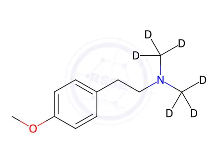Chemical structure of Des(1-cyclohexanol) Venlafaxine-d6