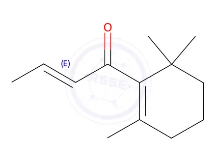 Chemical structure of β-Damascone Solution in Acetone