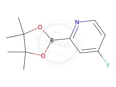 Chemical structure of 4-Fluoropyridine-2-boronic acid pinacol ester, 97%