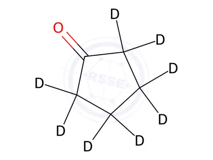 Chemical structure of Cyclopentanone D8