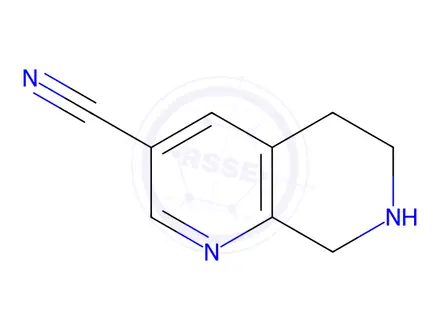 Chemical structure of 5,6,7,8-Tetrahydro-1,7-naphthyridine-3-carbonitrile