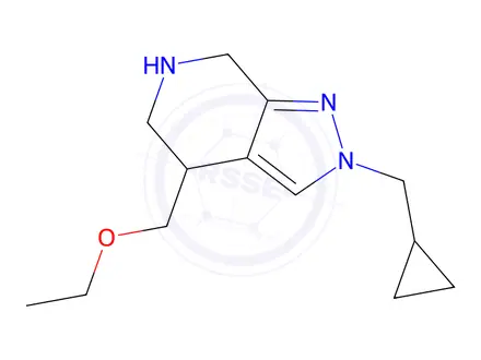 Chemical structure of 2-(Cyclopropylmethyl)-4-(ethoxymethyl)-4,5,6,7-tetrahydro-2H-pyrazolo[3,4-c]pyridine
