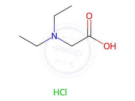 Chemical structure of Diethylamino-acetic acid hydrochloride