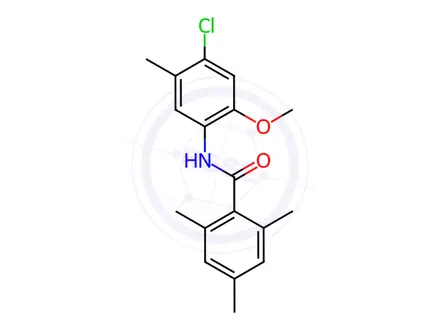 Chemical structure of N-(4-Chloro-2-methoxy-5-methylphenyl)-2,4,6-trimethylbenzamide