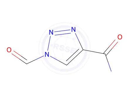 Chemical structure of 1-Formyl-1H-1,2,3-triazole-4-carboxamide