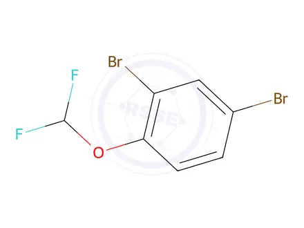 Chemical structure of 2,4-Dibromo-1-(difluoromethoxy)benzene