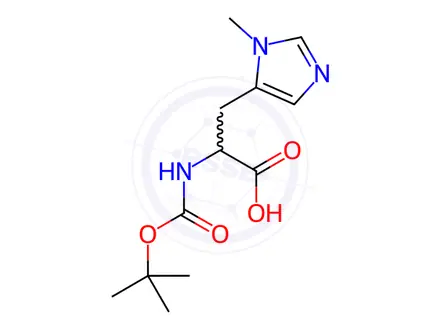 Chemical structure of Na-(tert-Butoxycarbonyl)-Np-methylhistidine